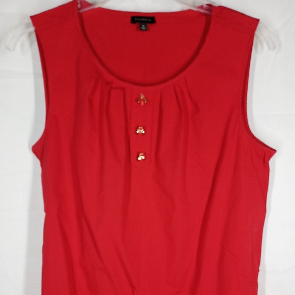 Red talbots sleeveless top - Picture 1 of 5